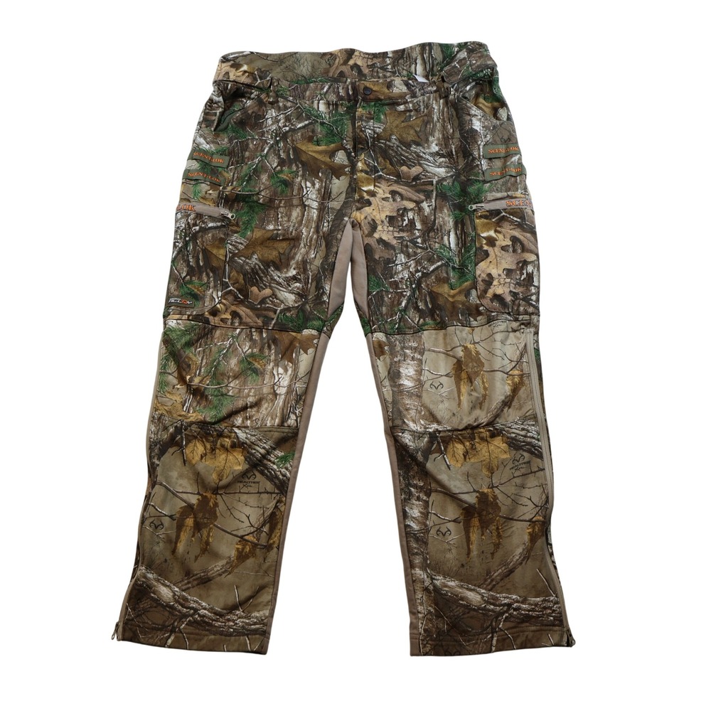 ScentLok Mens 2XL Hunting Pants Realtree Xtra Camo Carbon Alloy Cargo 03820-056